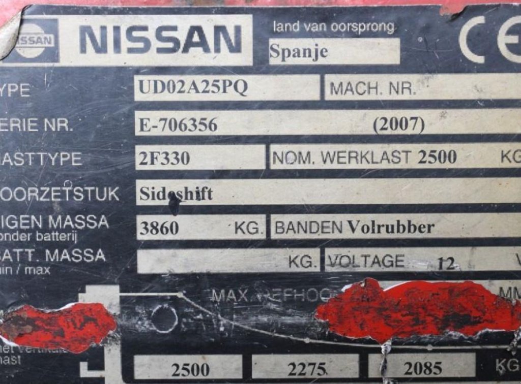 Gabelstapler типа Nissan UDO2A25PQ,  в Київ (Фотография 2)