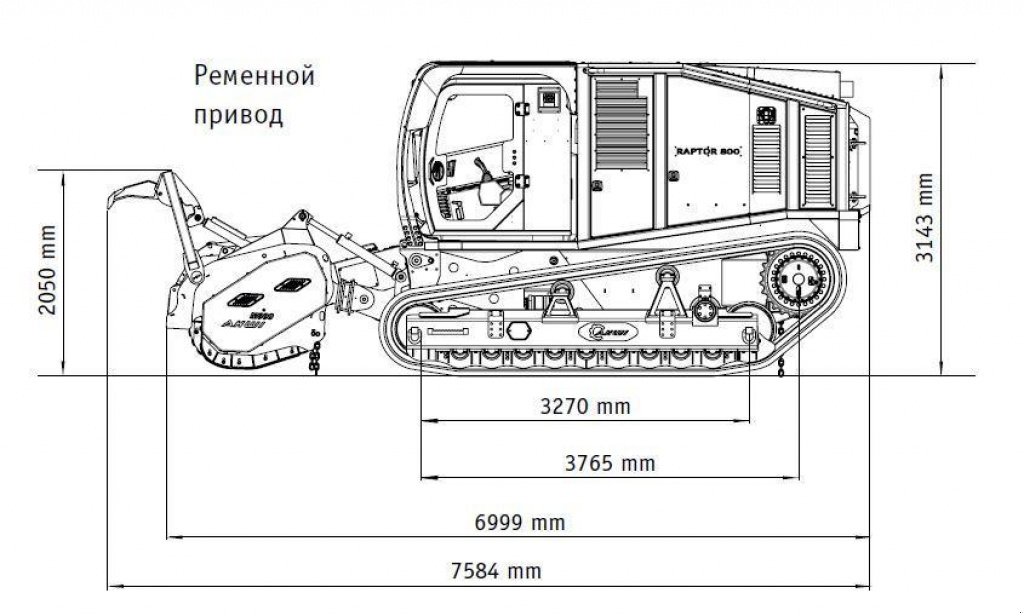 Straßenfräse типа Prinoth Raptor 800, Gebrauchtmaschine в Київ (Фотография 2)