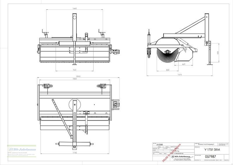 Kehrmaschine типа EURO-Jabelmann Kehrmaschinen, NEU, Breiten 1500 - 2500 mm, eigene Herstellung, für Schlepper + Stapler, Neumaschine в Itterbeck (Фотография 22)